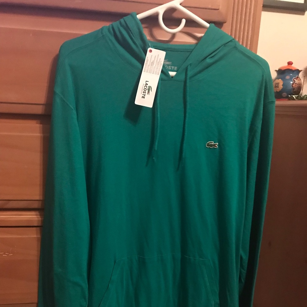 Men’s Lacoste Lightweight Hoodie Size Large